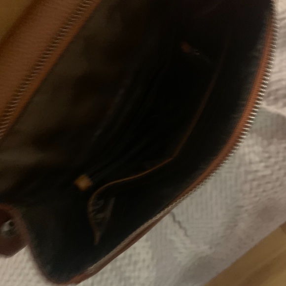 Leather backpack purse